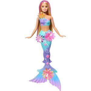 🆕 Barbie Mermaid Toy Dolls with Surprise Magic Blooming Flowers Ombre Tails
